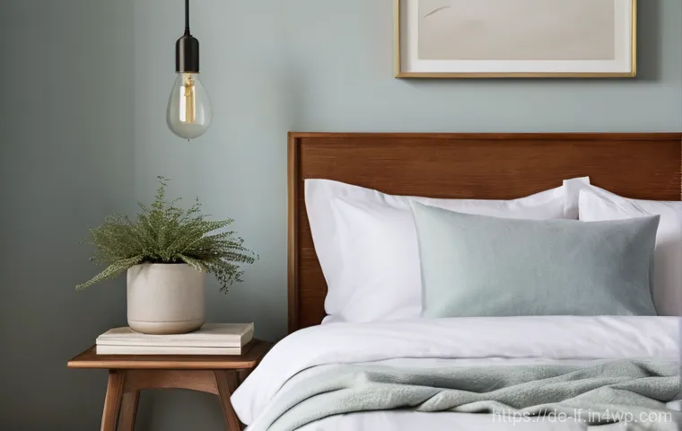 색상 사용으로 공간의 매력 높이기 - **A Serene Bedroom Retreat:** A beautifully designed bedroom bathed in soft, natural light filtering...